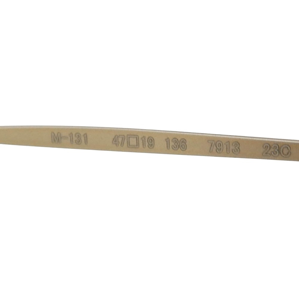 フォーナインズ M-131 クラウンパント 眼鏡 メガネ アイウェア モスグリーン系 47◻︎19 136【美品】【中古】
