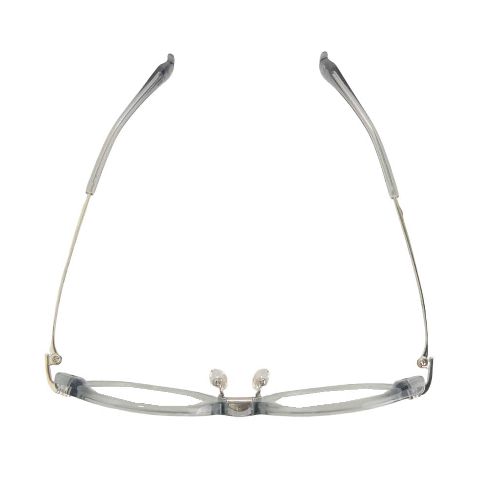 フォーナインズ M-132 オーバルシェイプ 眼鏡 メガネ アイウェア ブルーグレー クリア系 48□17　136【美品】【中古】
