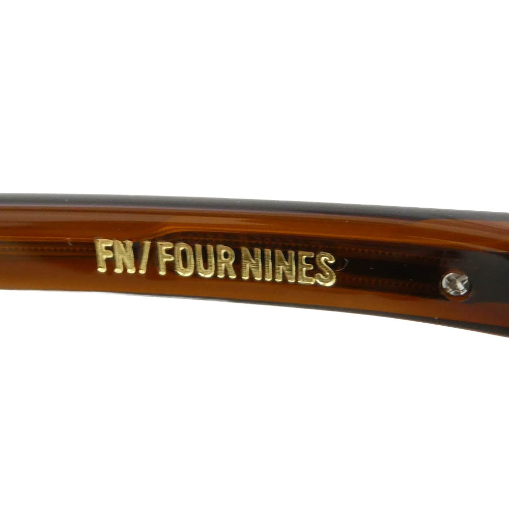 フォーナインズ FN-0844 ボストンシェイプ 眼鏡 メガネ アイウェア ブラウン系 44□23　145【極上美品】【中古】