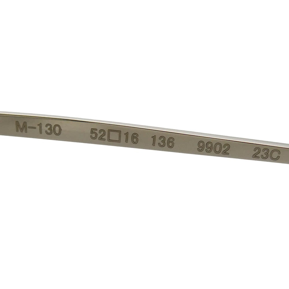 フォーナインズ M-130 眼鏡 メガネ アイウェア ブラック ブラック系 ゴールド系 52□16　136【極上美品】【中古】