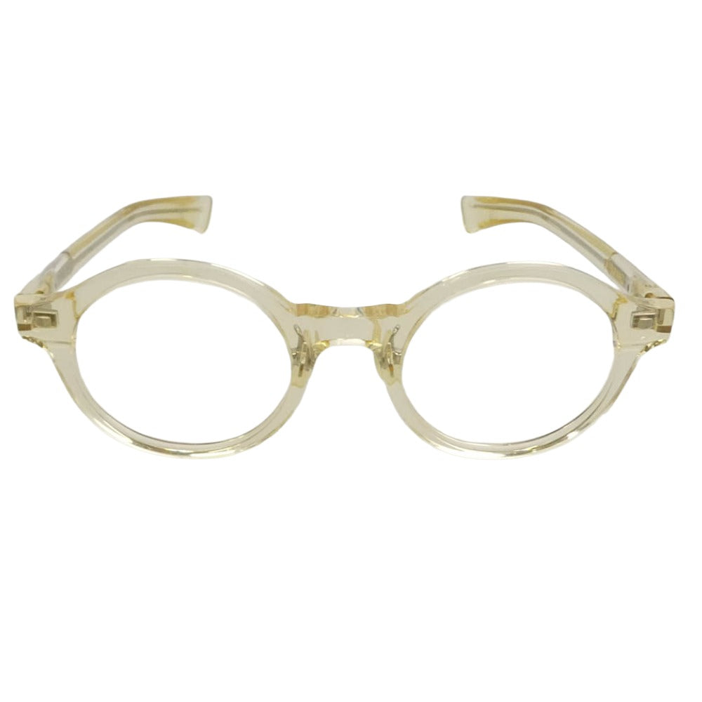 フォーナインズ FN-0846 ラウンドシェイプ 眼鏡 メガネ アイウェア クリアイエロー系 46□22　145【極上美品】【中古】