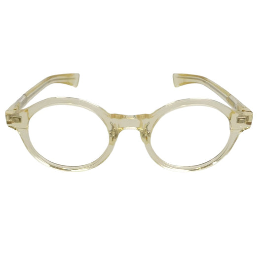 フォーナインズ FN-0846 ラウンドシェイプ 眼鏡 メガネ アイウェア クリアイエロー系 46□22　145【極上美品】【中古】