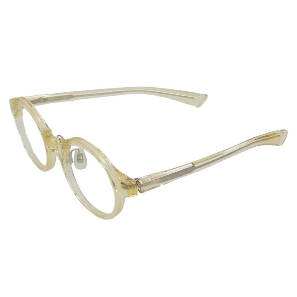 フォーナインズ FN-0846 ラウンドシェイプ 眼鏡 メガネ アイウェア クリアイエロー系 46□22　145【極上美品】【中古】