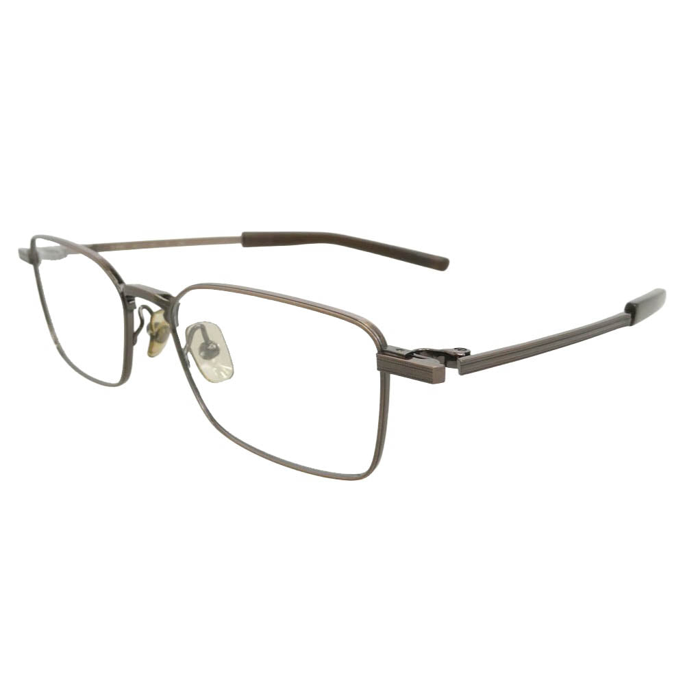 フォーナインズ S-956T スクエアシェイプ 眼鏡 メガネ アイウェア ブラウン系 53□17　142【極上美品】【中古】