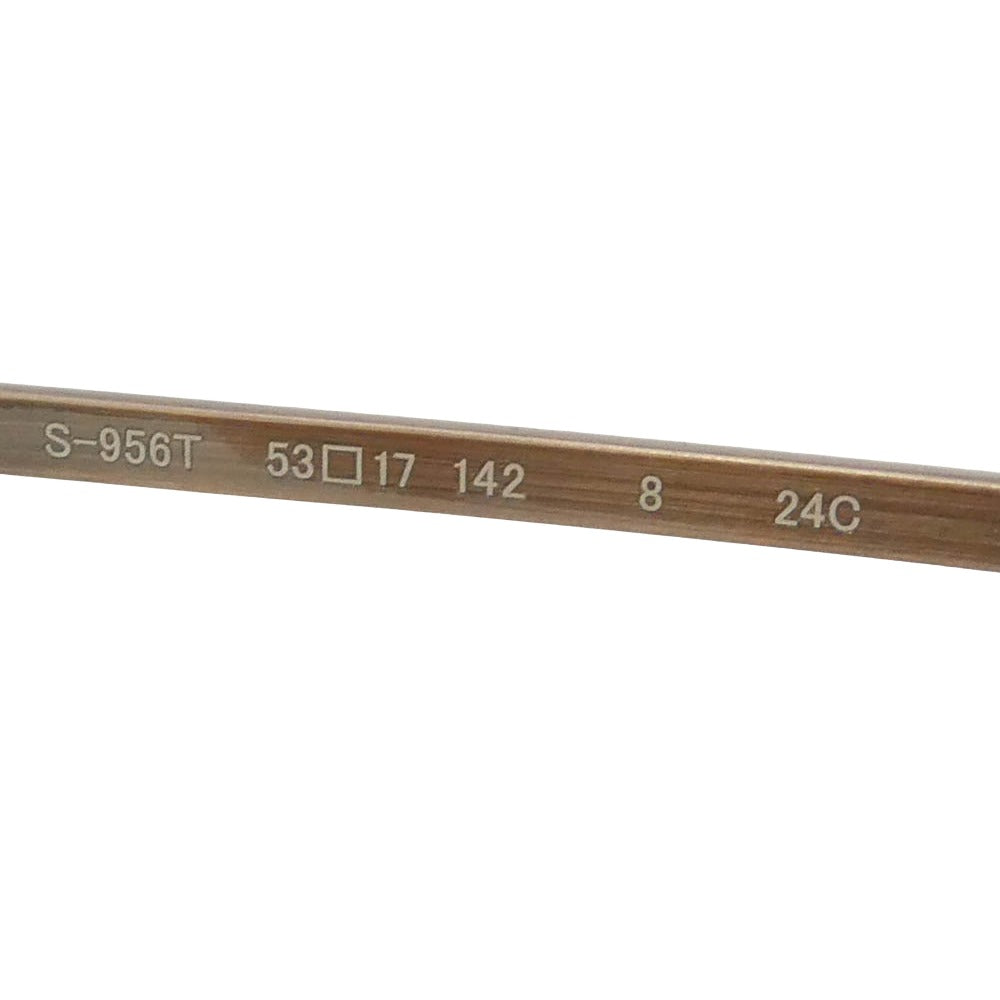 フォーナインズ S-956T スクエアシェイプ 眼鏡 メガネ アイウェア ブラウン系 53□17　142【極上美品】【中古】