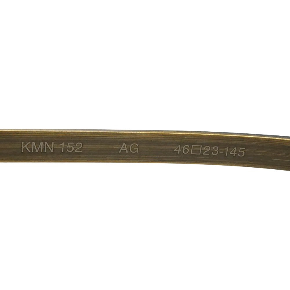 カメマンネン KMN-152 オクタゴンシェイプ 眼鏡 メガネ アイウェア ゴールド系 46□23-145【中古】
