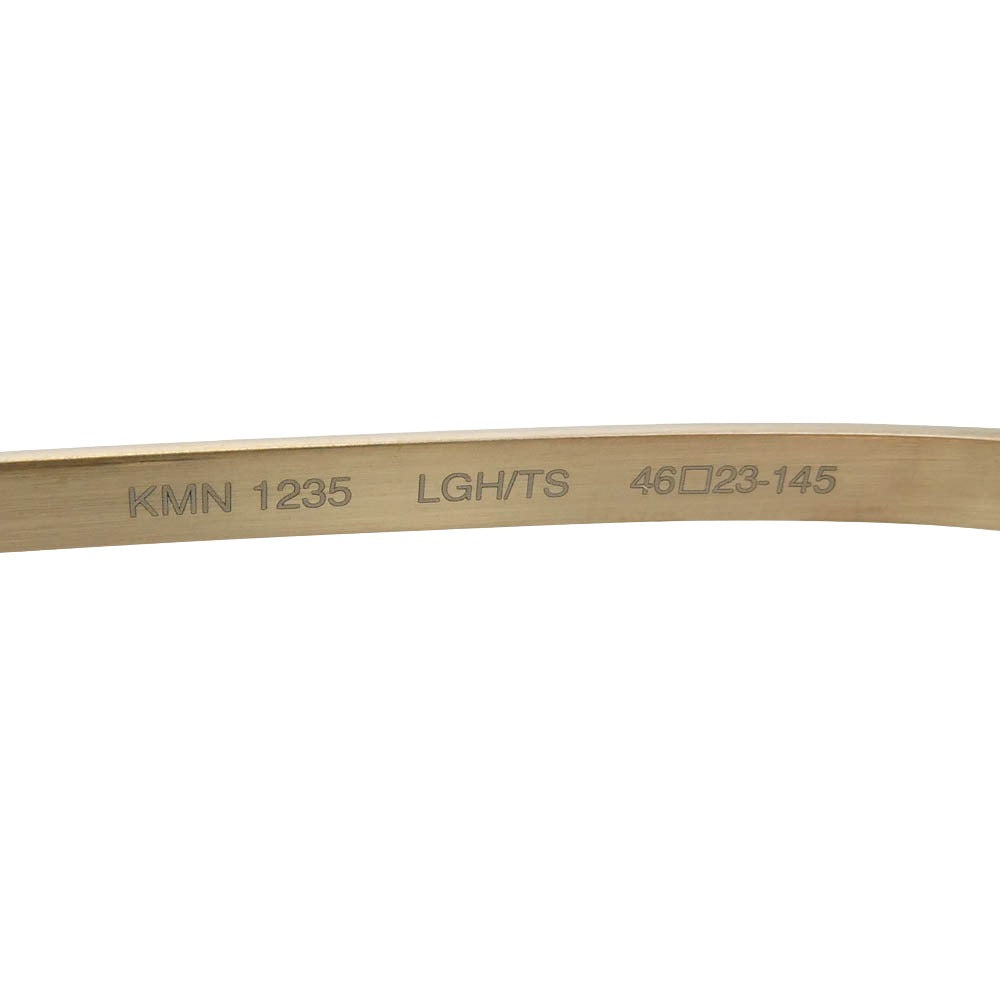 カメマンネン KMN-1235 眼鏡 メガネ アイウェア ゴールド系 46□23-145【中古】