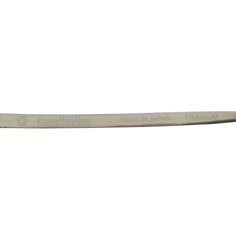 カメマンネン KMN-115 ヘキサゴンシェイプ 眼鏡 メガネ アイウェア シルバー系 44□21-145【美品】【中古】