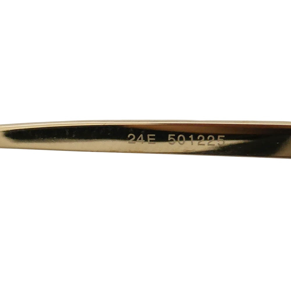 カメマンネン KMN-114 スクエアシェイプ 眼鏡 メガネ アイウェア ゴールド系 46◻︎22-145【美品】【中古】