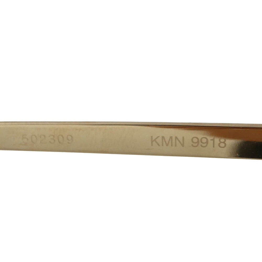 カメマンネン KMN-9918 オーバルシェイプ 眼鏡 メガネ アイウェア ゴールド系 48◻︎22-145【中古】