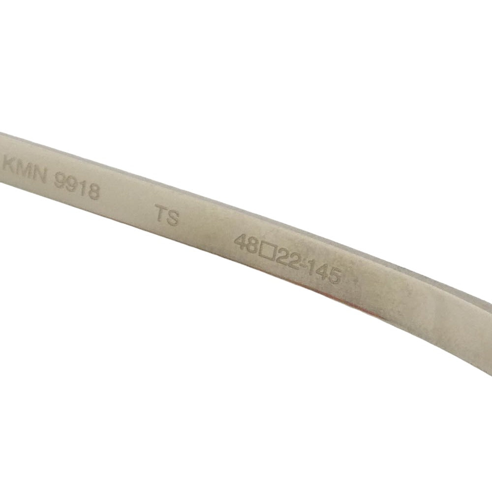 カメマンネン KMN-9918 オーバルシェイプ 眼鏡 メガネ アイウェア シルバー系 48□22-145【極上美品】【中古】