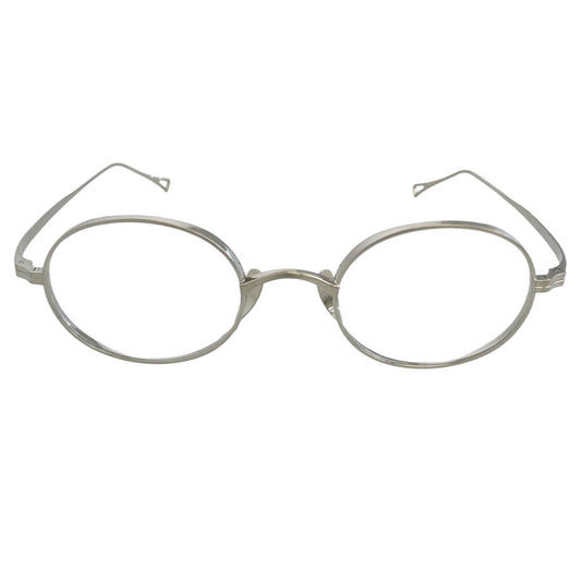 カメマンネン KMN-9918 オーバルシェイプ 眼鏡 メガネ アイウェア シルバー系 48□22-145【極上美品】【中古】