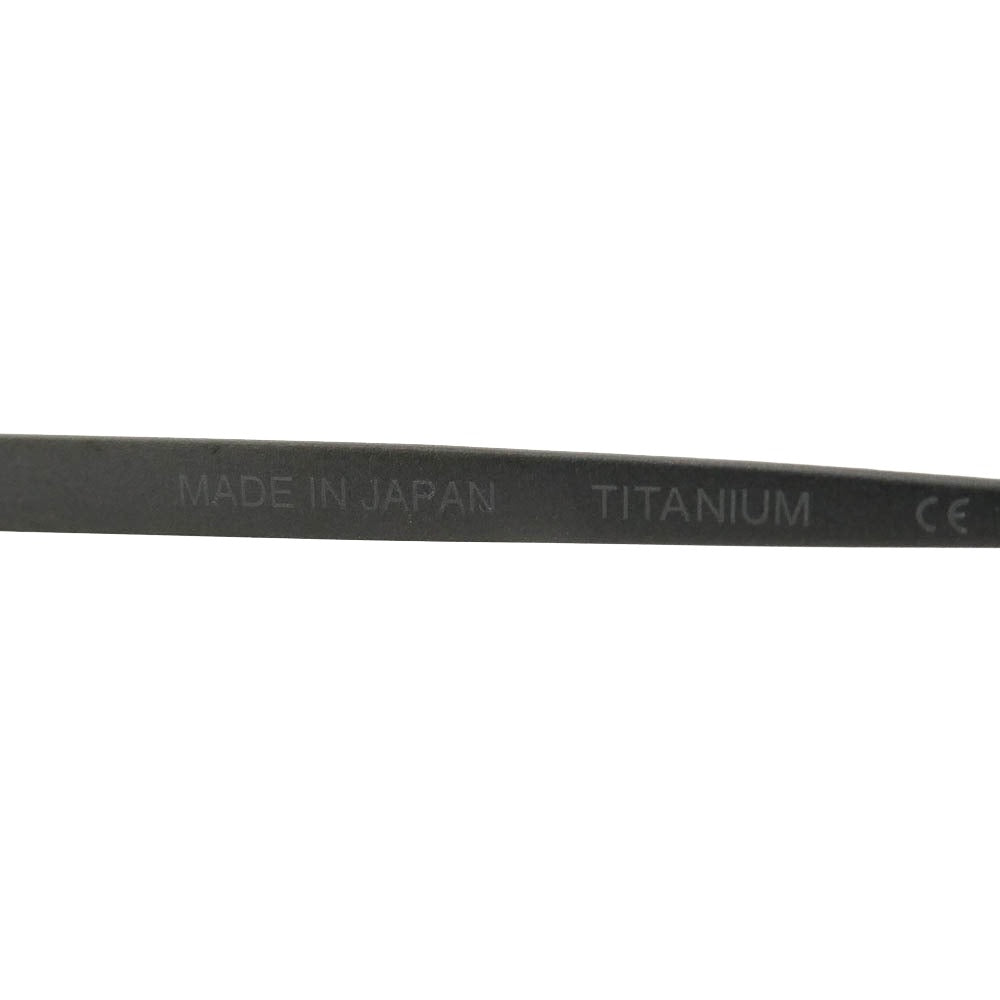カメマンネン KMN-114 ワイドスクエアシェイプ 眼鏡 メガネ アイウェア グレー系 48□22-145【美品】【中古】