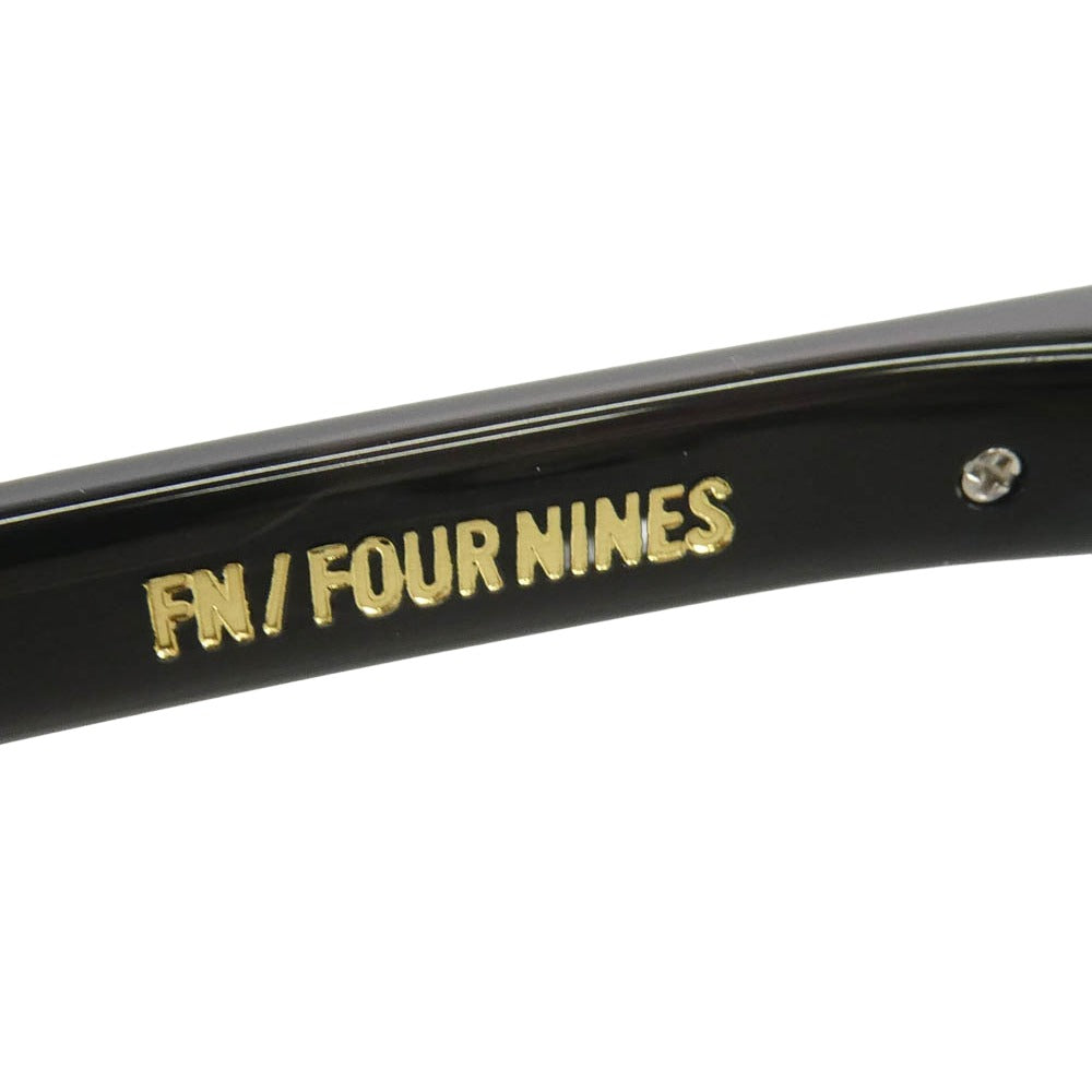 フォーナインズ FN-0945 ヘキサゴンシェイプ 眼鏡 メガネ アイウェア ブラック系 45□23 145【極上美品】【中古】