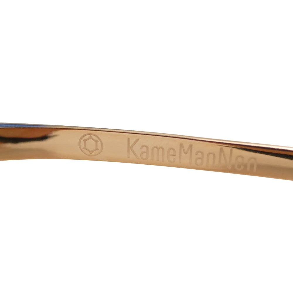 カメマンネン KMN-9917 オクタゴンシェイプ 眼鏡 メガネ アイウェア ゴールド系 47□21-145【極上美品】【中古】