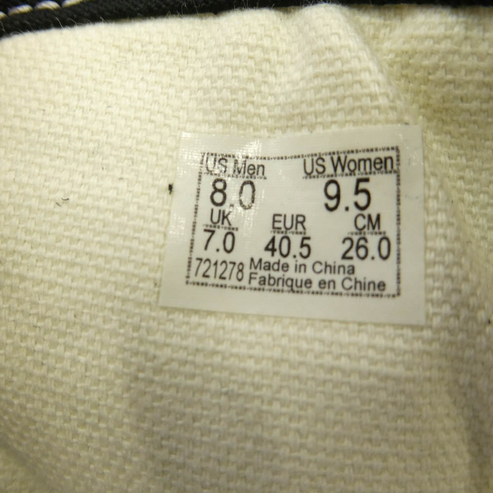 VANS バンズ VN000D56BN5 × Yusuke Hanai 花井祐介 Premium Old Skool Hanai Black プレミアム オールドスクール ハナイブラック スニーカー グレー系 26cm【新古品】【未使用】【中古】