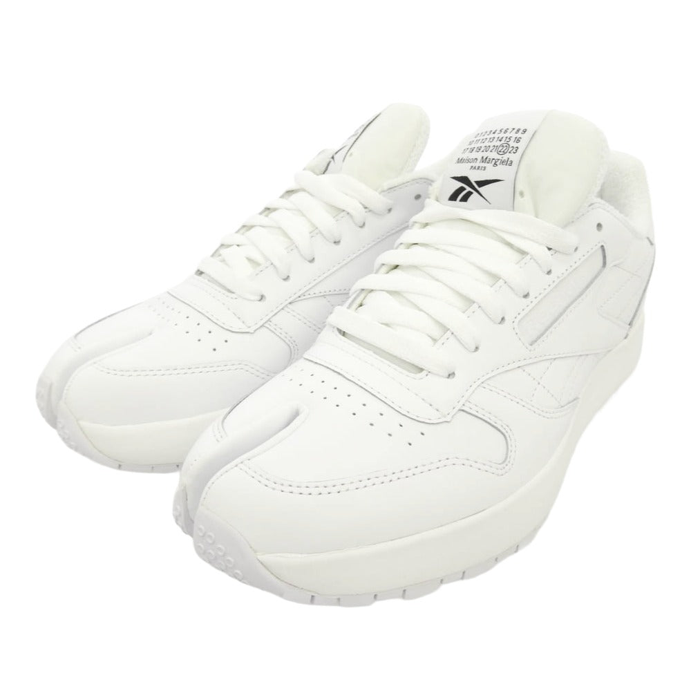 MAISON MARGIELA メゾンマルジェラ Reebok リーボック × Reebok リーボック H04865 Classic Leather Tabi Project 0 CL クラシックレザー タビ プロジェクト 0 CL スニーカー ホワイト系 26cm【新古品】【未使用】【中古】