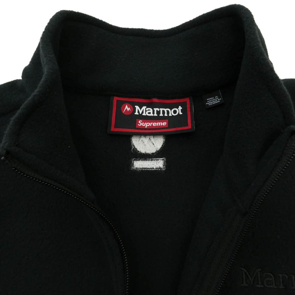 Supreme シュプリーム MARMOT マーモット × Marmot マーモット 25AW Fleece Jacket マーモット フリースジャケット ブラック系 M【新古品】【未使用】【中古】