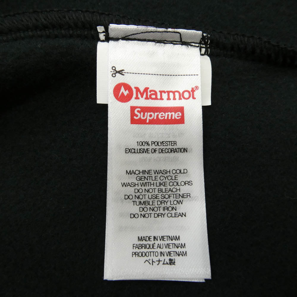 Supreme シュプリーム MARMOT マーモット × Marmot マーモット 25AW Fleece Jacket マーモット フリースジャケット ブラック系 M【新古品】【未使用】【中古】