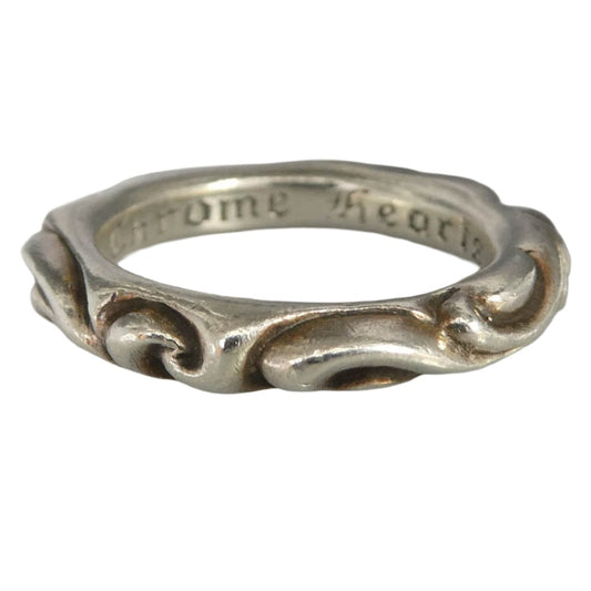 CHROME HEARTS クロムハーツ（原本無） SCRL BAND スクロールバンド リング シルバー系 15.5号【中古】