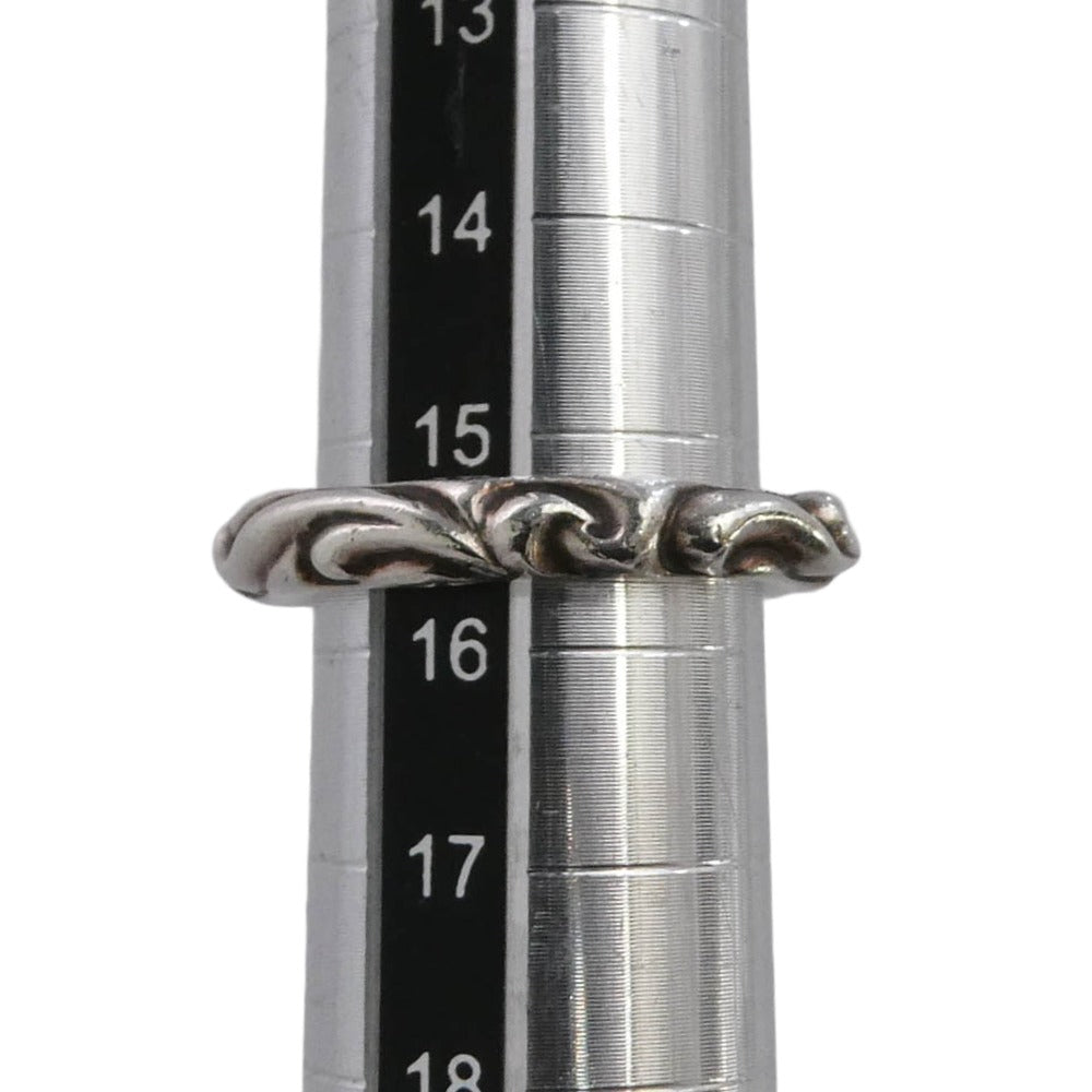 CHROME HEARTS クロムハーツ（原本無） SCRL BAND スクロールバンド リング シルバー系 15.5号【中古】