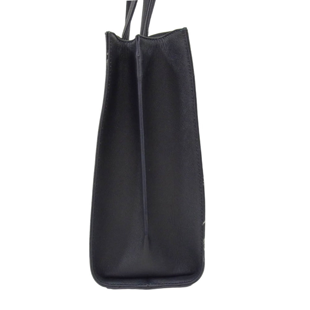 ハマノ 傳濱野 Leyla A4トート レザー ハンド トート バッグ ブラック系【中古】