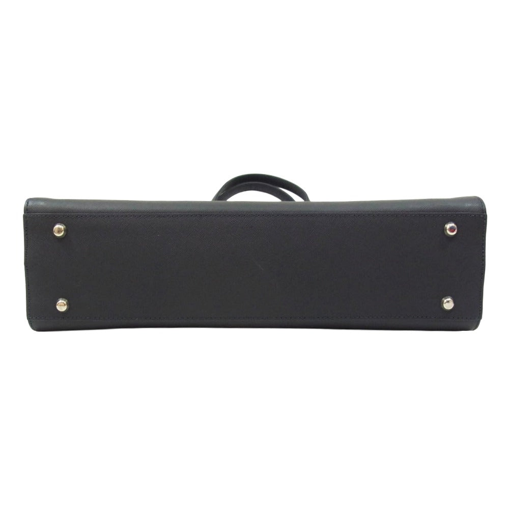ハマノ 傳濱野 Leyla A4トート レザー ハンド トート バッグ ブラック系【中古】