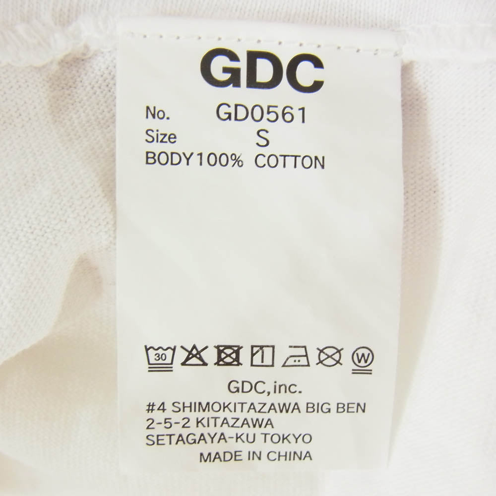 GDC ジーディーシー GD0561 FIGHT CLUB TEE ファイトクラブ 半袖 Tシャツ カットソー ホワイト系 S【中古】
