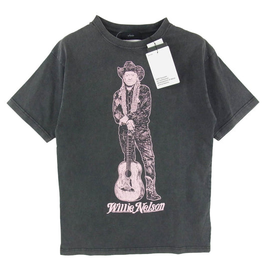 GDC ジーディーシー GD0407 WILLIE NELSON GUITAR TEE ウィリーネルソン 半袖Tシャツ カットソー ブラック系 S【新古品】【未使用】【中古】