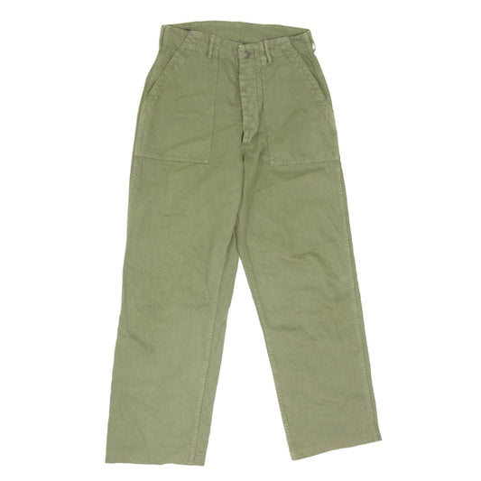 MINEDENIM マインデニム 2604-7001-42-302 Denim Baker Pants デニム ベイカー ファティーグ ボタンフライ パンツ カーキ系 30【中古】
