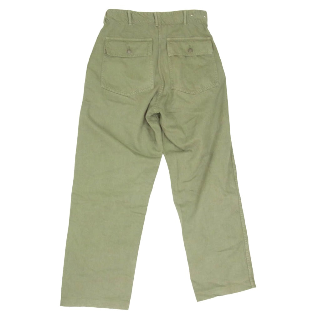 MINEDENIM マインデニム 2604-7001-42-302 Denim Baker Pants デニム ベイカー ファティーグ ボタンフライ パンツ カーキ系 30【中古】