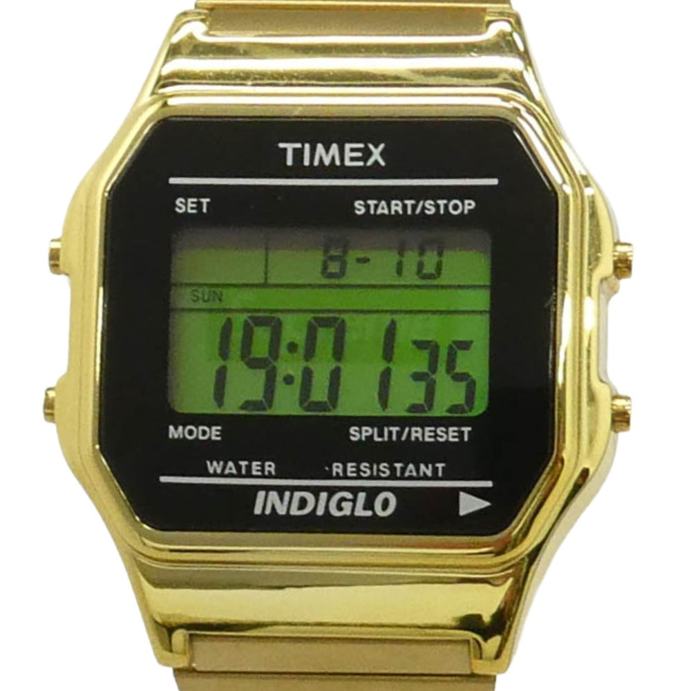 Supreme シュプリーム 19AW TW2U03300 × Timex Digital Watch タイメックス デジタル ウォッチ クォーツ 腕時計 ゴールド系【中古】