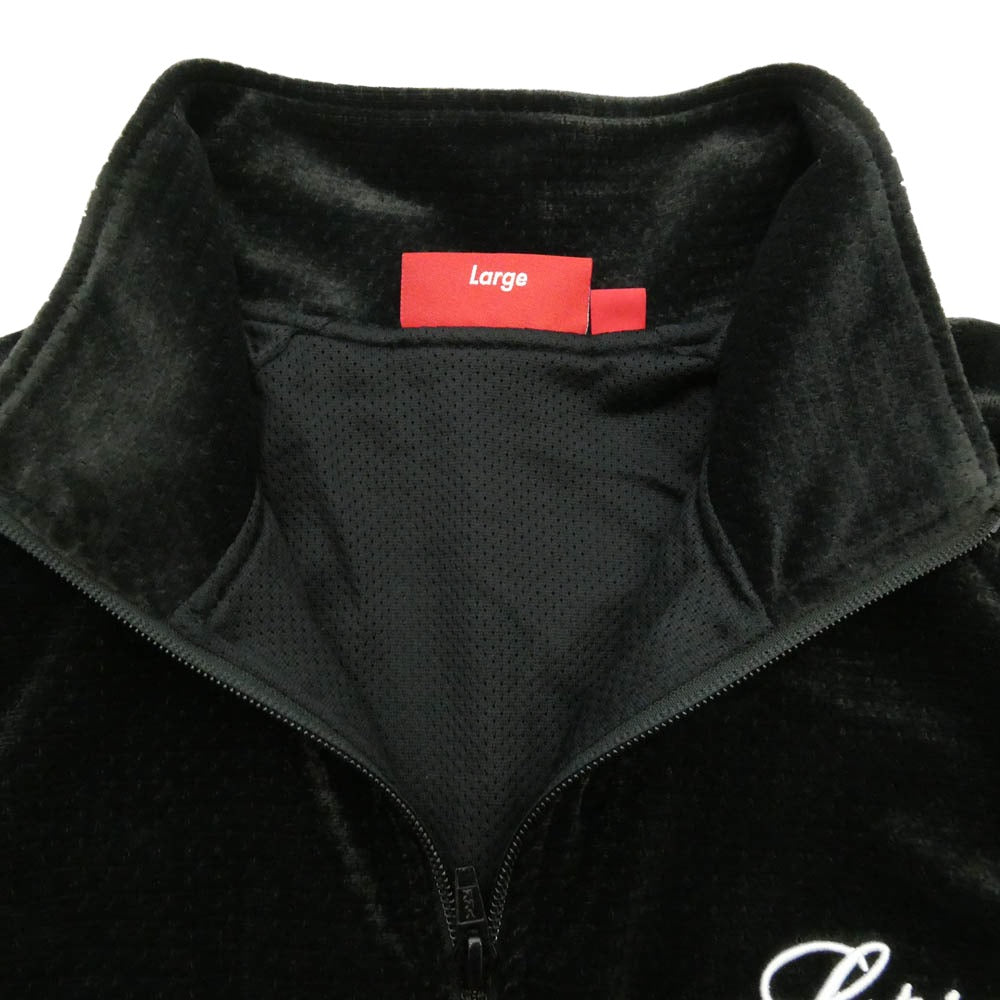 Supreme シュプリーム 26SS Velour Mesh Track Jacket ベロア メッシュ トラック ジップアップ ジャケット ブラック系 L【新古品】【未使用】【中古】