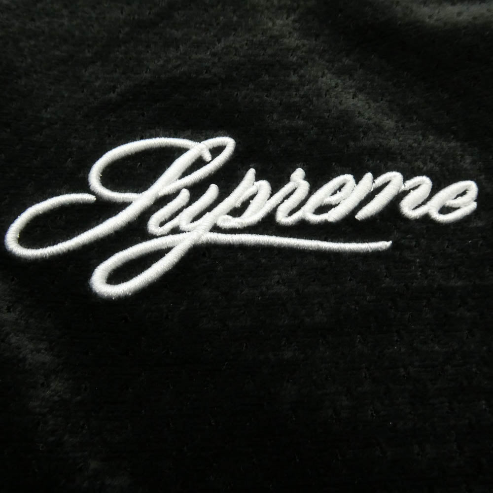 Supreme シュプリーム 26SS Velour Mesh Track Jacket ベロア メッシュ トラック ジップアップ ジャケット ブラック系 L【新古品】【未使用】【中古】