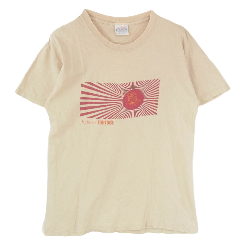 ヴィンテージ Tortoise トータス プリント 半袖 Tシャツ ベージュ系 M【中古】