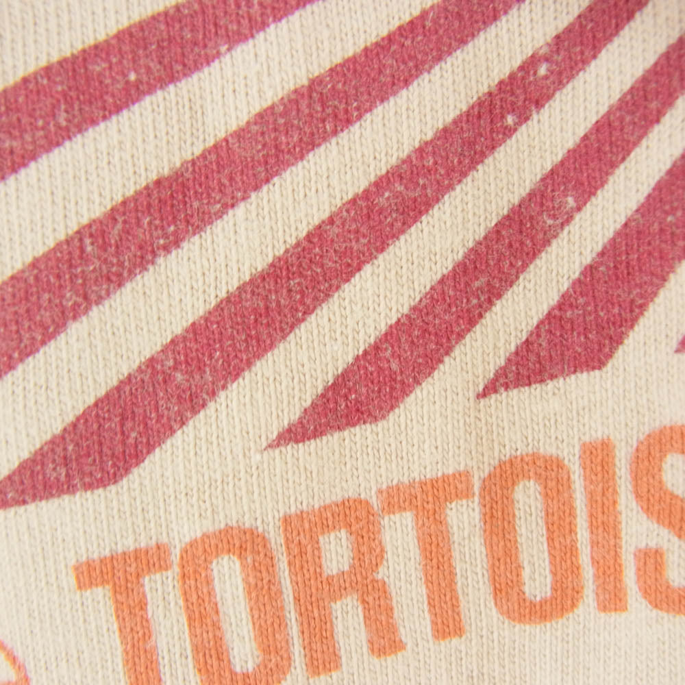 ヴィンテージ Tortoise トータス プリント 半袖 Tシャツ ベージュ系 M【中古】