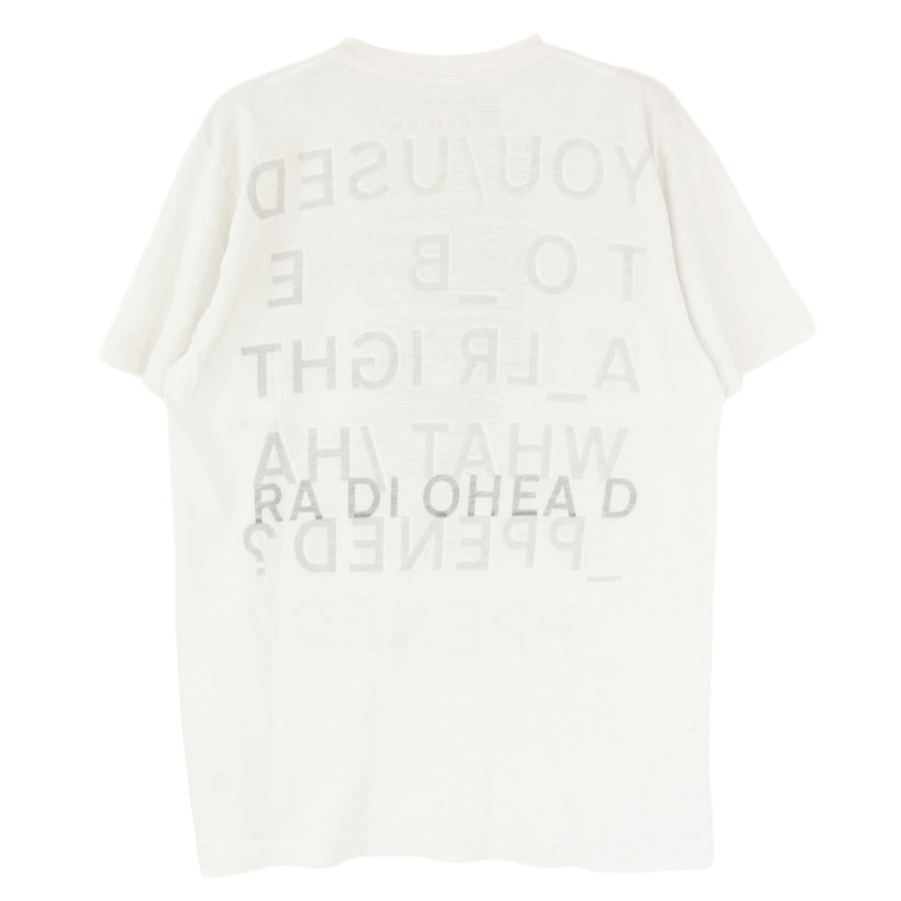 ヴィンテージ 00s Radiohead レディオヘッド In Rainbows イン・レインボウズ プリント 半袖 Tシャツ ホワイト ホワイト系 M【中古】