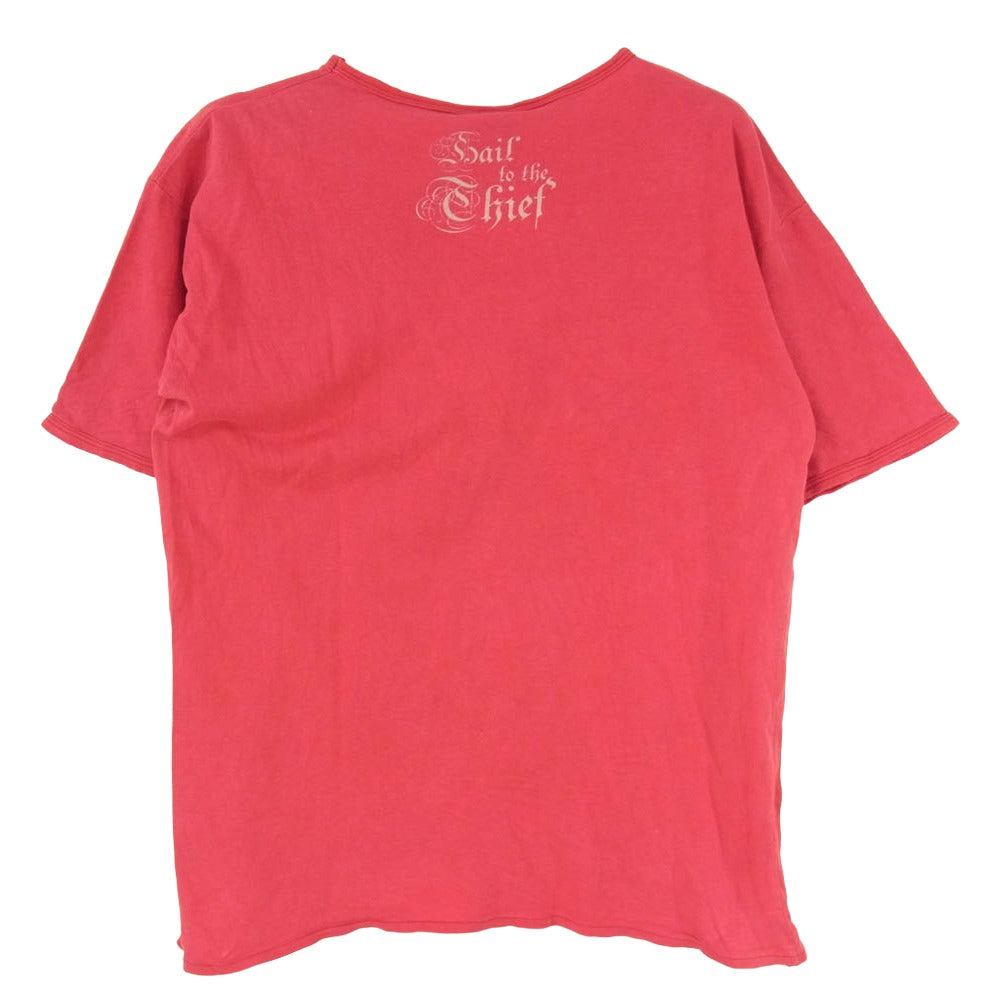 ヴィンテージ 00s Radiohead レディオヘッド Hail to the Thief ヘイル・トゥ・ザ・シーフ プリント 半袖 Tシャツ レッド系 サイズ表記なし【中古】
