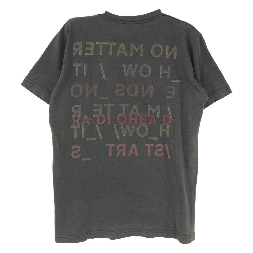 ヴィンテージ 00s Radiohead レディオヘッド In Rainbows イン・レインボウズ プリント 半袖 Tシャツ ブラック ブラック系 M【中古】