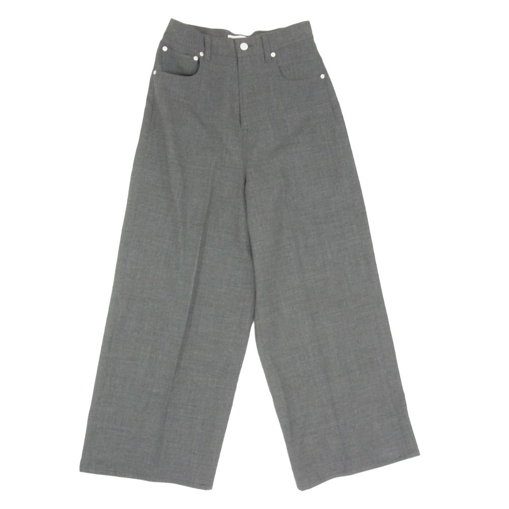 コル ピエロ 24-030-520-2020-1-0 MUSE de Deuxieme Classe ワイド ウール シンチバック バギー パンツ グレー系 36【中古】