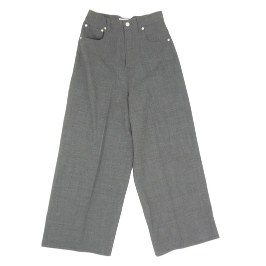 コル ピエロ 24-030-520-2020-1-0 MUSE de Deuxieme Classe ワイド ウール シンチバック バギー パンツ グレー系 36【中古】