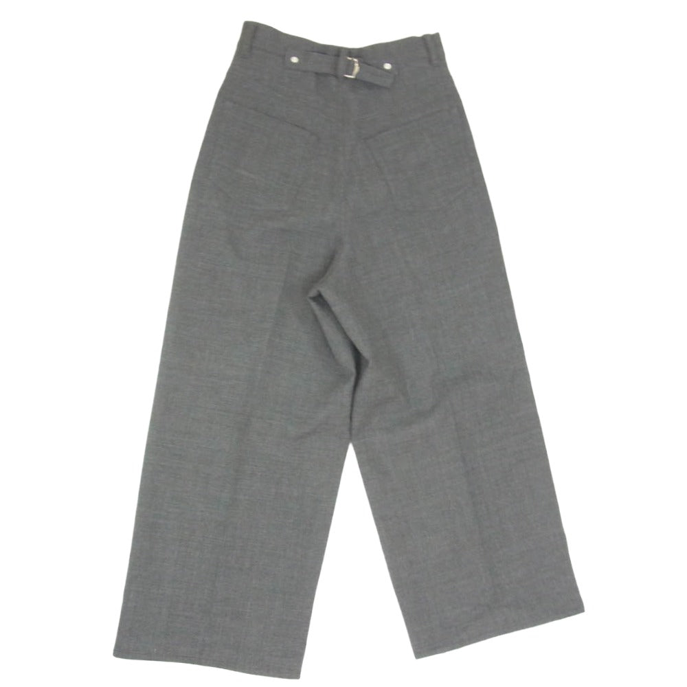 コル ピエロ 24-030-520-2020-1-0 MUSE de Deuxieme Classe ワイド ウール シンチバック バギー パンツ グレー系 36【中古】