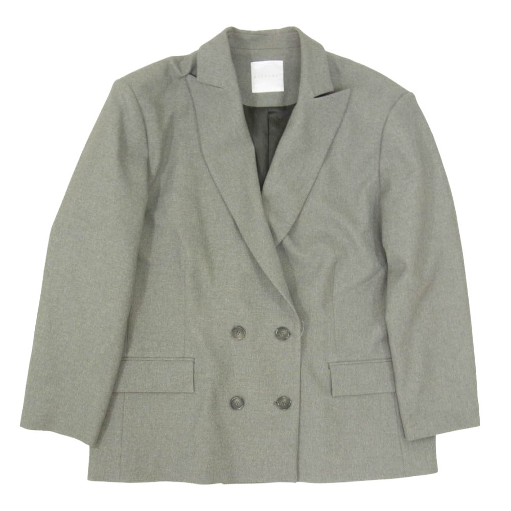 シティショップ GY73 OVER SIZE W JACKET オーバーサイズ ポリエステル ダブル テーラード ジャケット グレー系 36【中古】