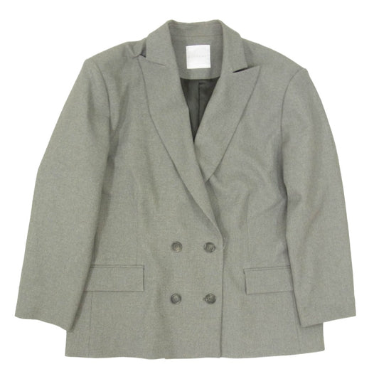 シティショップ GY73 OVER SIZE W JACKET オーバーサイズ ポリエステル ダブル テーラード ジャケット グレー系 36【中古】