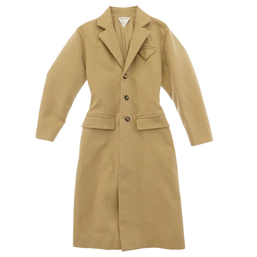 BOTTEGAVENETA ボッテガヴェネタ 21SS 646657 V0BR0 Daniel Lee Archive ダニエルリー期 Cotton Canvas Coat コットン キャンバス コート ベージュ系 36【中古】