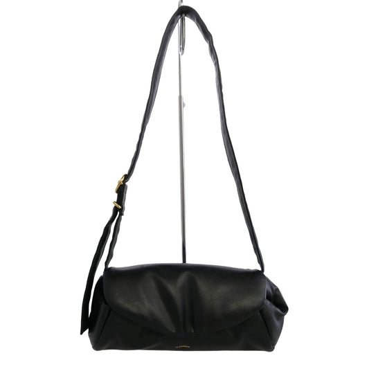 JIL SANDER ジルサンダー 24AW J07WD0076 P6569 001 Cannolo Padded SMALL カンノーロ パデッド スモール レザー ショルダーバッグ ゴールド金具 ブラック系【美品】【中古】