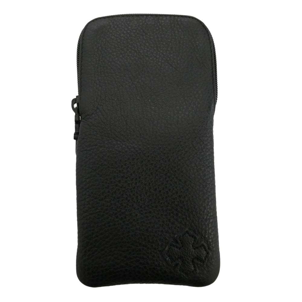 CHROME HEARTS クロムハーツ（原本無） EYEWEAR CASE ダガージップ レザー アイウェアケース 眼鏡ケース ブラック系【中古】