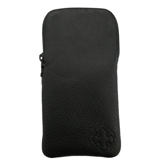 CHROME HEARTS クロムハーツ（原本無） EYEWEAR CASE ダガージップ レザー アイウェアケース 眼鏡ケース ブラック系【中古】