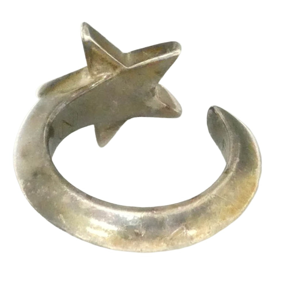 FANTASTIC MAN ファンタスティックマン STAR RING スター リング 指輪 シルバー系 約9号【中古】