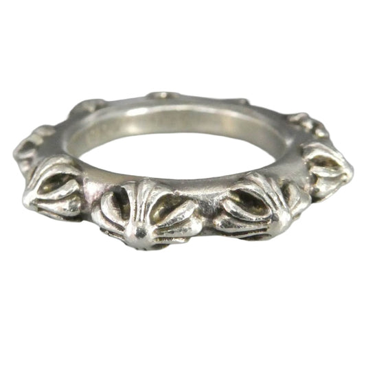 CHROME HEARTS クロムハーツ（原本無） CROSS BAND クロスバンド リング シルバー系 20.5号【中古】